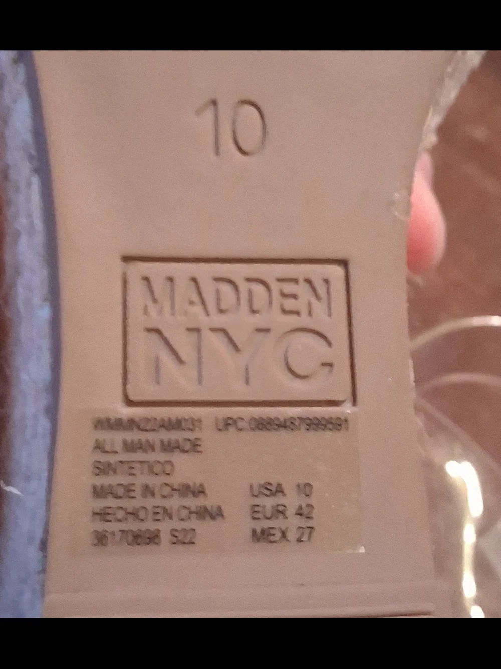 Madden NYC Clear Strap Espadrille Wedge Sandals in Nude